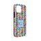 Retro Pixel Squares iPhone 13 Mini Tough Case - Angle