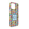 Retro Pixel Squares iPhone 13 Pro Case - Angle