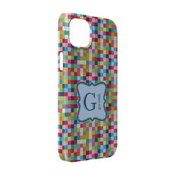 Retro Pixel Squares iPhone Case - Plastic - iPhone 14 (Personalized)