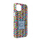 Retro Pixel Squares iPhone 14 Pro Case - Angle