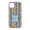 Retro Pixel Squares iPhone 14 Pro Case - Back