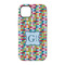 Retro Pixel Squares iPhone 14 Tough Case - Back