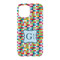 Retro Pixel Squares iPhone 15 Case - Back