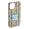 Retro Pixel Squares iPhone 15 Plus Case - Angle