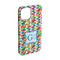 Retro Pixel Squares iPhone 15 Pro Case - Angle