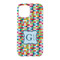 Retro Pixel Squares iPhone 15 Pro Case - Back