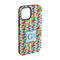 Retro Pixel Squares iPhone 15 Pro Tough Case - Angle