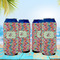 Retro Fishscales 16oz Can Sleeve - Set of 4 - LIFESTYLE