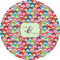 Retro Fishscales 2" Multipurpose Round Labels - Single Sticker