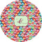 Retro Fishscales 3" Multipurpose Round Labels - Single Sticker