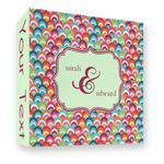 Retro Fishscales 3 Ring Binder - Full Wrap - 3" (Personalized)