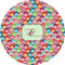 Retro Fishscales 5" Multipurpose Round Label - Single Sticker