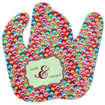 Retro Fishscales Baby Bib w/ Couple's Names