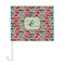 Retro Fishscales Car Flag - Large - FRONT