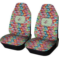 Retro Fishscales Car Seat Covers (Set of Two) (Personalized)