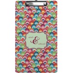 Retro Fishscales Clipboard (Legal Size) (Personalized)