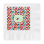 Retro Fishscales Embossed Decorative Napkins (Personalized)