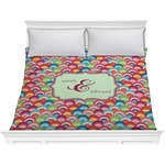 Retro Fishscales Comforter - King (Personalized)