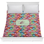 Retro Fishscales Comforter - Full / Queen (Personalized)