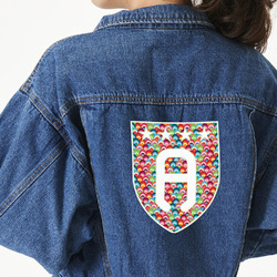 Retro Fishscales Large Custom Shape Patch - 2XL (Personalized)