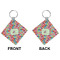 Retro Fishscales Diamond Keychain (Front + Back)