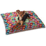 Retro Fishscales Dog Bed - Small w/ Couple's Names