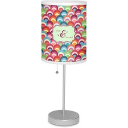 Retro Fishscales 7" Drum Lamp with Shade Polyester (Personalized)
