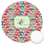 Retro Fishscales Printed Cookie Topper - 3.25" (Personalized)