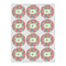 Retro Fishscales Icing Circle - Small - Set of 12