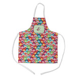 Retro Fishscales Kid's Apron - Medium (Personalized)