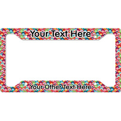 Retro Fishscales License Plate Frame (Personalized)