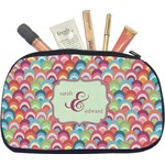 Retro Fishscales Makeup / Cosmetic Bag - Medium (Personalized)