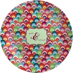 Retro Fishscales Melamine Plate (Personalized)