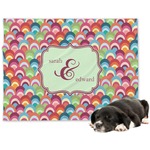 Retro Fishscales Dog Blanket - Regular (Personalized)