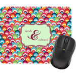 Retro Fishscales Rectangular Mouse Pad (Personalized)