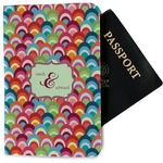 Retro Fishscales Passport Holder - Fabric (Personalized)