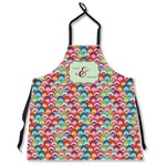 Retro Fishscales Apron Without Pockets w/ Couple's Names