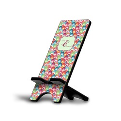 Retro Fishscales Cell Phone Stand (Large) (Personalized)