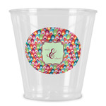 Retro Fishscales Plastic Shot Glass (Personalized)