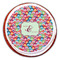 Retro Fishscales Printed Icing Circle - Large - On Cookie