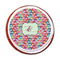 Retro Fishscales Printed Icing Circle - Medium - On Cookie