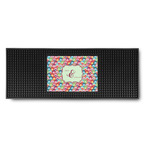 Retro Fishscales Rubber Bar Mat (Personalized)