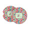 Retro Fishscales Sandstone Car Coasters - PARENT MAIN (Set of 2)