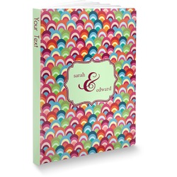 Retro Fishscales Softbound Notebook - 7.25" x 10" (Personalized)