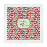 Retro Fishscales Standard Decorative Napkins (Personalized)