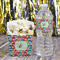 Retro Fishscales Water Bottle Label - w/ Favor Box