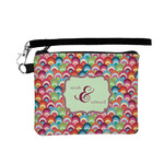 Retro Fishscales Wristlet ID Case w/ Couple's Names