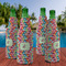 Retro Fishscales Zipper Bottle Cooler - Set of 4 - LIFESTYLE