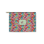 Retro Fishscales Zipper Pouch - Small - 8.5"x6" (Personalized)