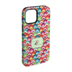 Retro Fishscales iPhone Case - Rubber Lined - iPhone 15 (Personalized)